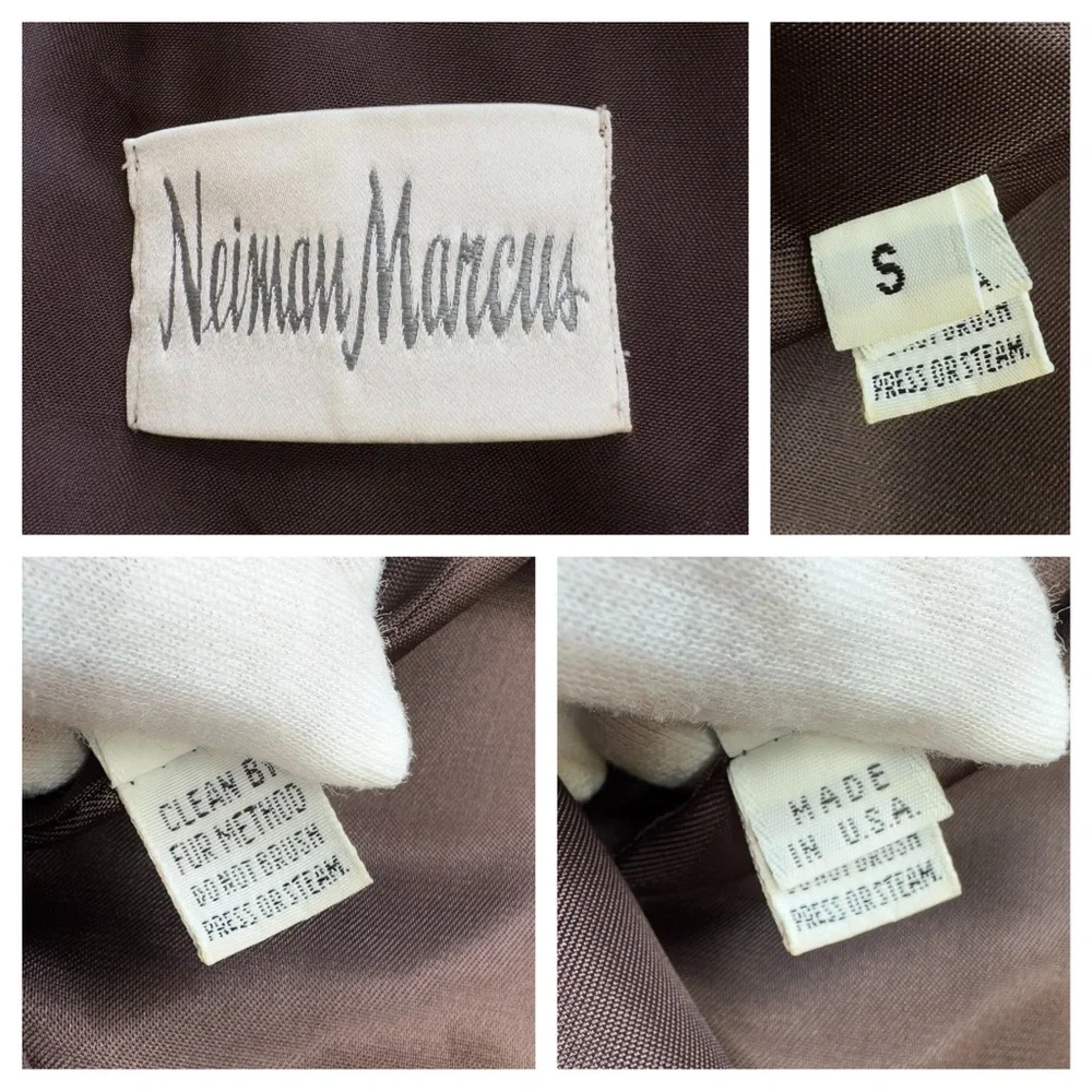 VTG Neiman Marcus 90s Leopard Cheetah Animal Print Faux Fur Coat Oversized - Picture 4 of 15
